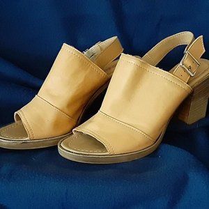 Tan wedge Heeled Sandals